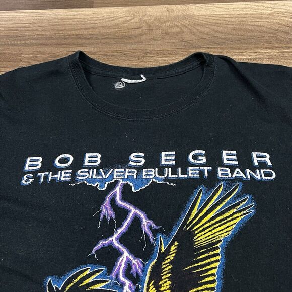 Bob Seger & The Silver Bullet Band 1986 Tour Tee Womens Shirt Sz Medium REPRINT - Picture 7 of 10